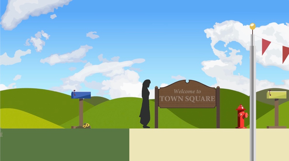 screenshot of game area Town Square